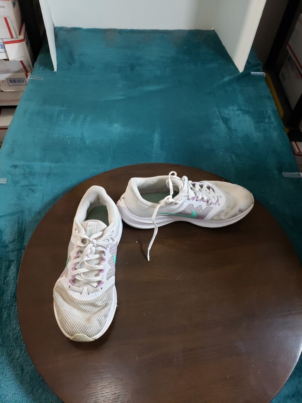NIKE Downshifter 11 Shoes Size 9 Womens White Gym Running Marathon CW3413-101